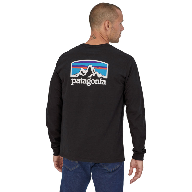 Patagonia Fitz Roy Horizons Responsibili-Tee LS Black Image 03