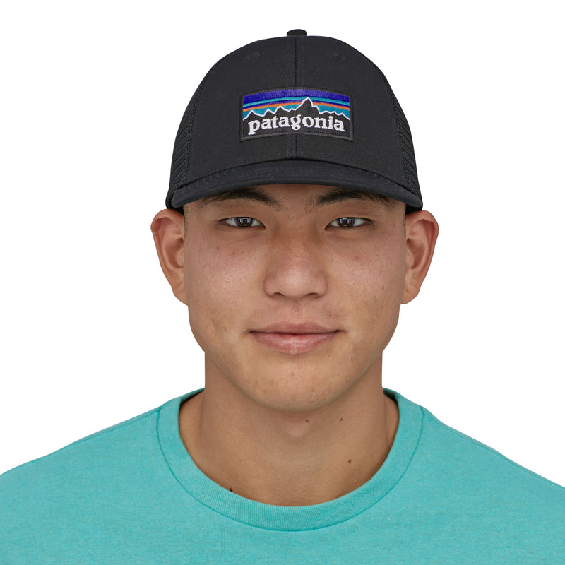 Patagonia P-6 Logo LoPro Trucker Hat Black Image 03