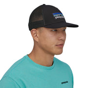 Patagonia P-6 Logo LoPro Trucker Hat Black Image 04