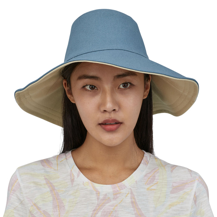 Patagonia Women's Stand Up Sun Hat Pigeon Blue Image 04