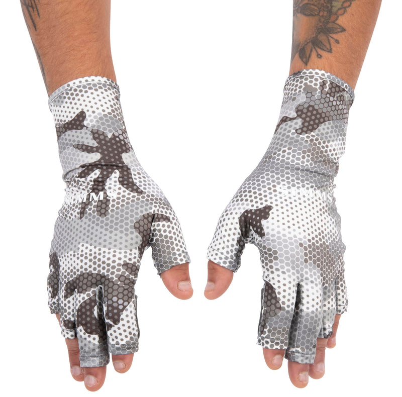 Simms Bugstopper Sunglove Hex Flo Camo Steel Image 02