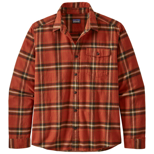 Patagonia Lightweight Fjord Flannel Long Sleeve Shirt Lawrence: Hot Ember Image 1