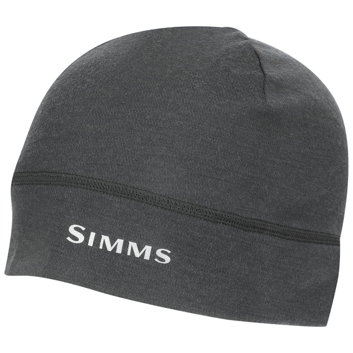 Simms Lightweight Wool Liner Beanie Carbon Image 01