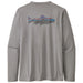 Patagonia Capilene Cool Daily Long Sleeve Fish Graphic Shirt Woodgrain Fitz Roy Trout: Salt Grey Image 1