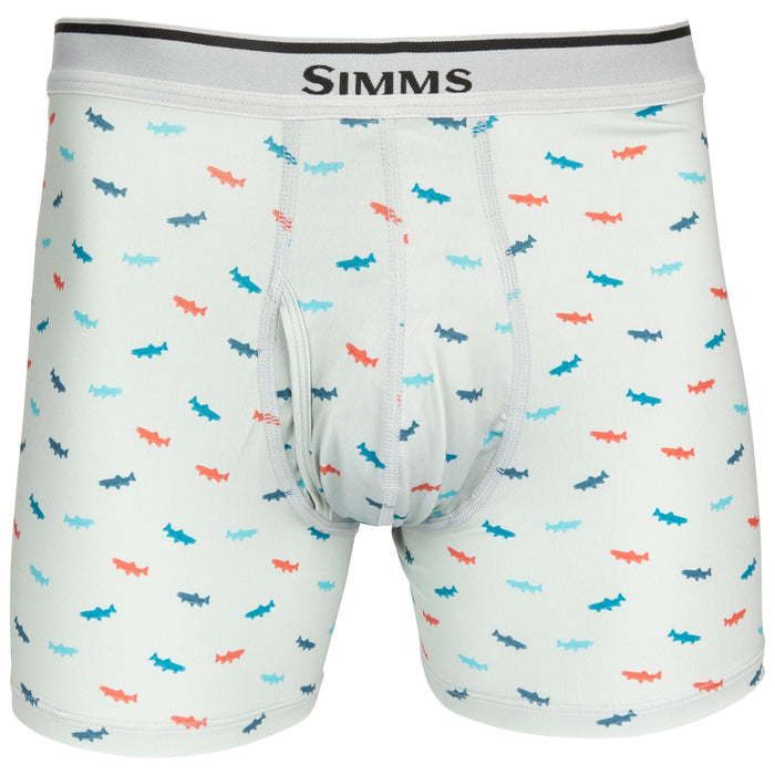 Simms Boxer Brief Trout Critter Sterling Image 01