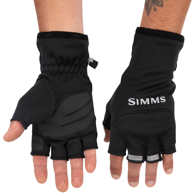 Simms Freestone Half Finger Mitt Black Image 04