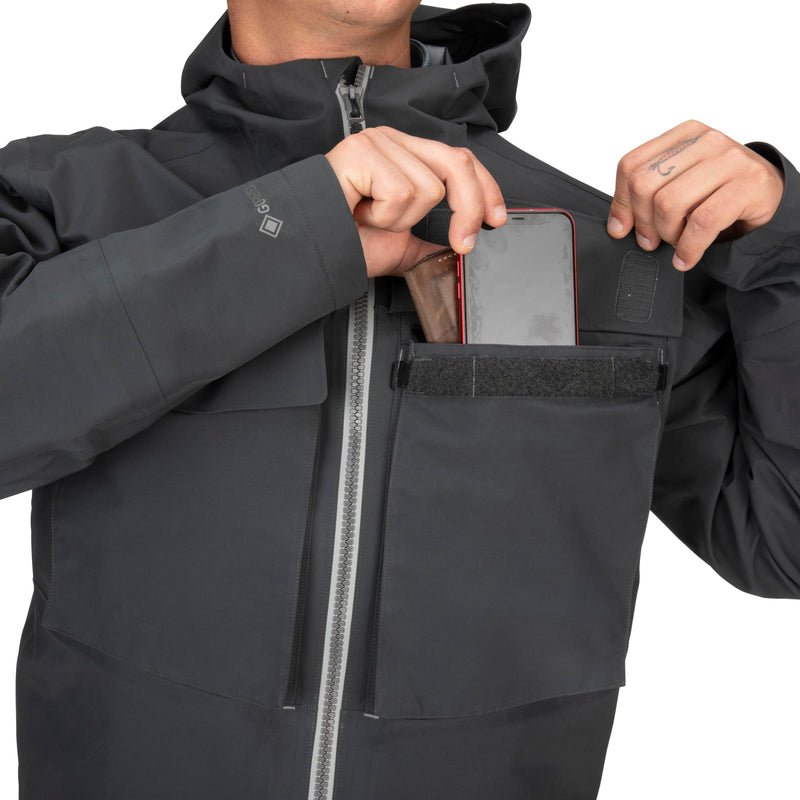 Simms Guide Classic Jacket Carbon Image 15