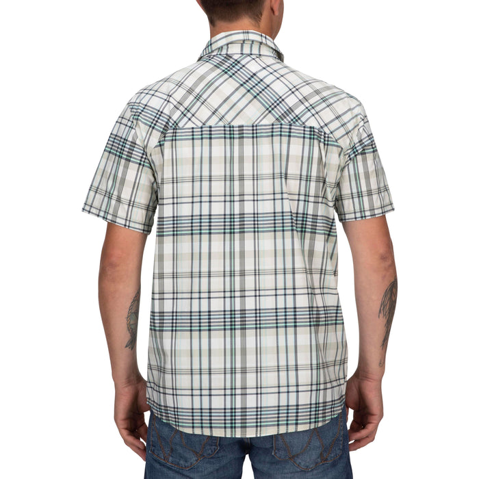 Simms Stone Cold SS Shirt Pearl Madras Plaid Image 08