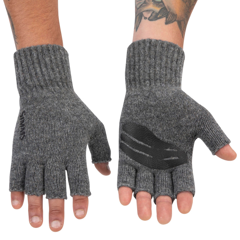 Simms Wool Half Finger Mitt Steel Image 03