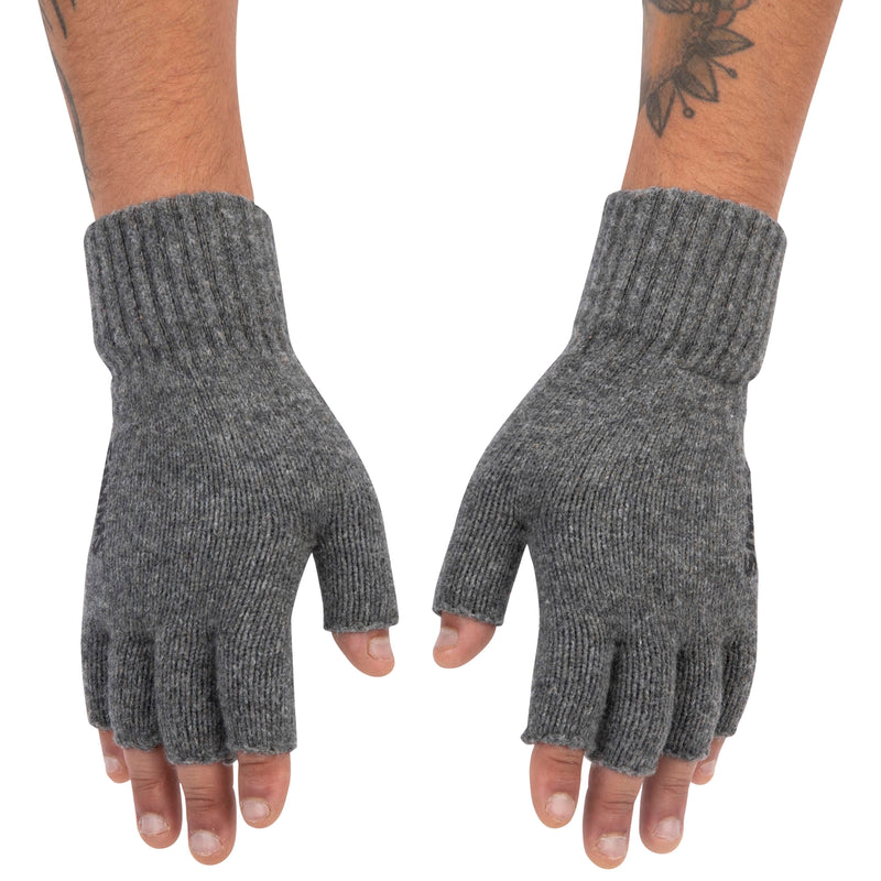 Simms Wool Half Finger Mitt Steel Image 04