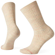 Smartwool Women's Everyday Cable Crew Moonbeam Heather Image 01