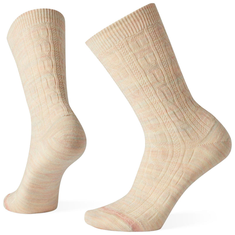 Smartwool Women's Everyday Cable Crew Moonbeam Heather Image 01