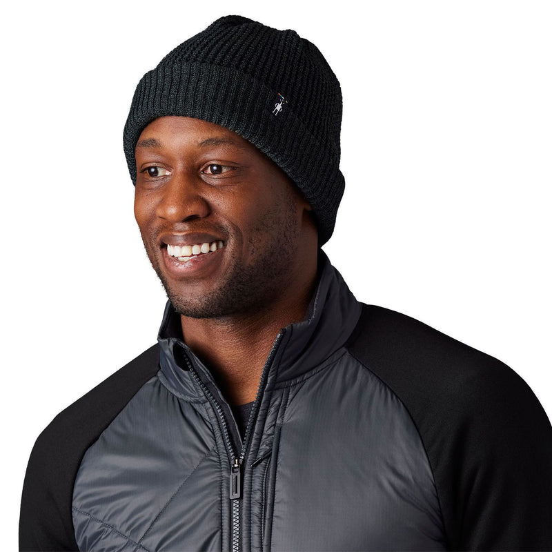 Smartwool Creek Run Beanie Black-Dark Sage Marl Image 03