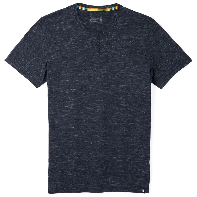 Smartwool Everyday Exploration Merino SS Henley Deep Navy Heather Image 01
