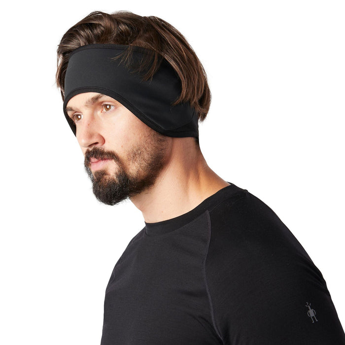 Smartwool Merino Sport Fleece Wind Training Headband Black Image 02