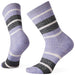 Smartwool Women's Everyday Striped Cable Crew Purple Mist Image 01