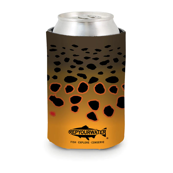 Rep Your Water Brown Trout Can Cooler