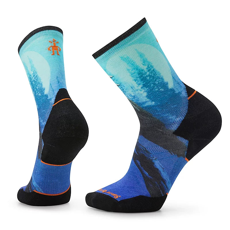 Smartwool Athlete Edition Run Raven Print Crew Socks