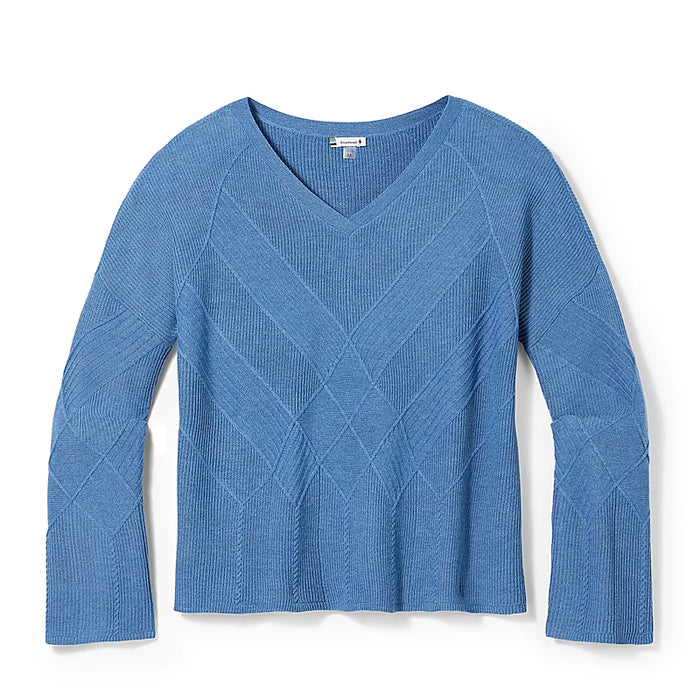 Smartwool Women's Shadow Pine Cable V-Neck Sweater