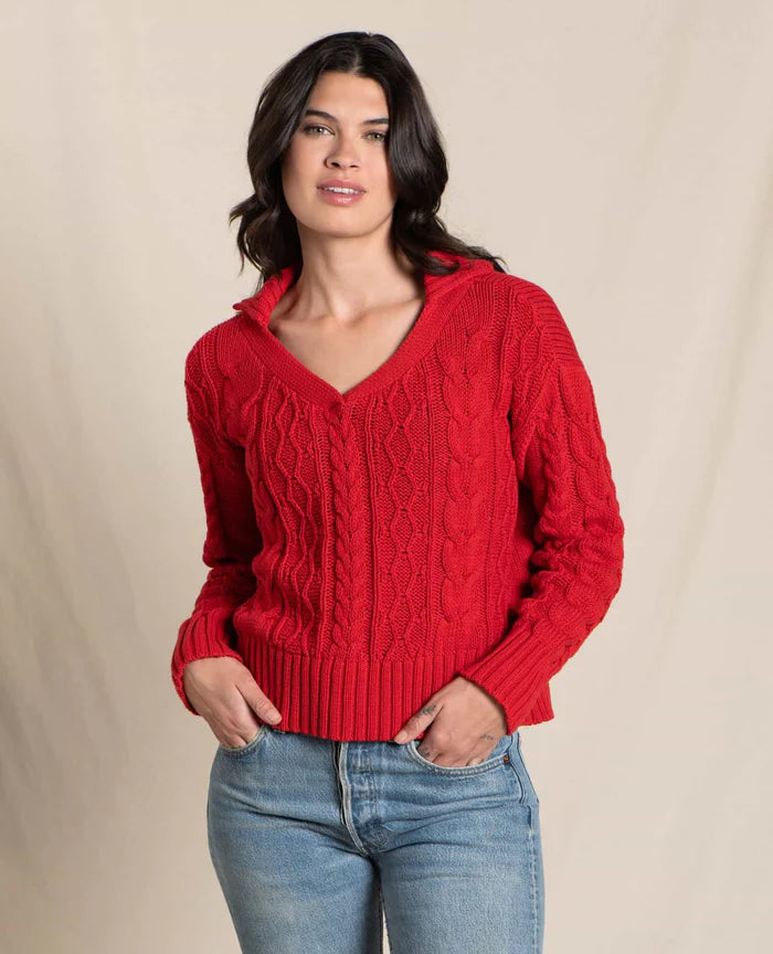 Toad & Co Women's Bianca Cable Sweater Sale