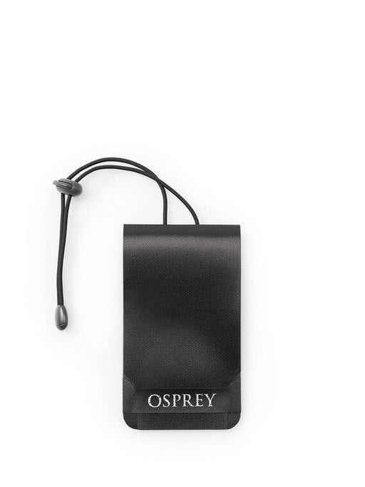 osprey leather luggage tags Osprey Black Luggage Tag — Little Forks Outfitters